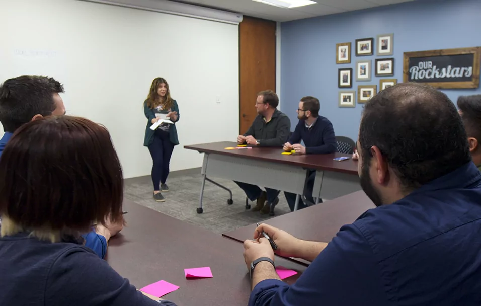 Brittany leading a strategy session
